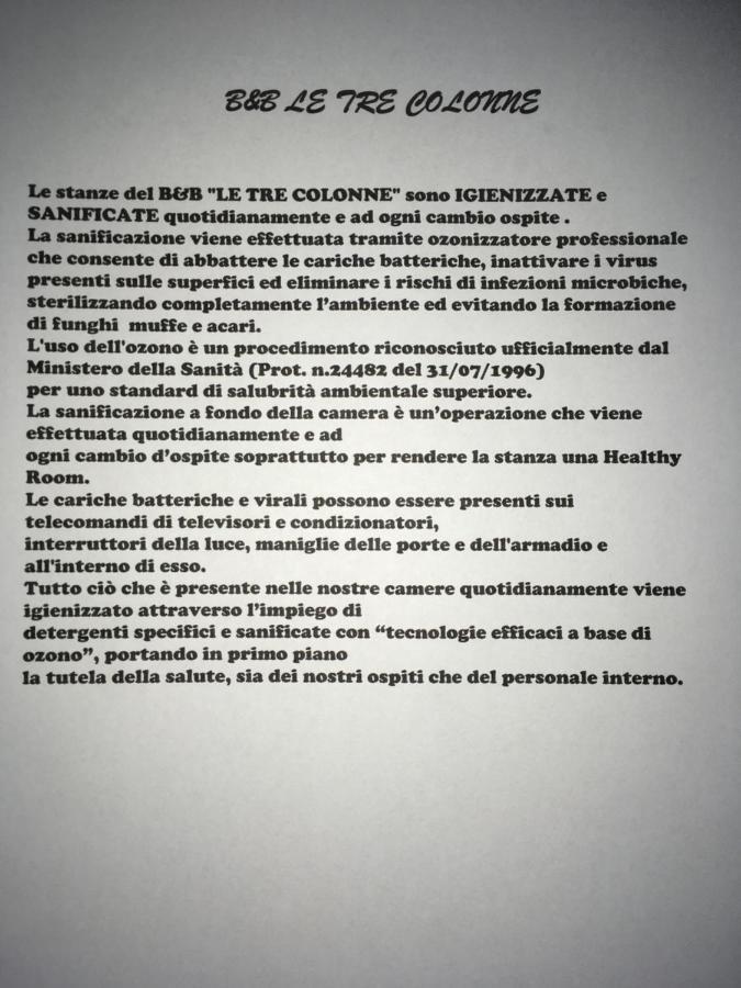 Le Tre Colonne Bed & Breakfast Melendugno Eksteriør bilde